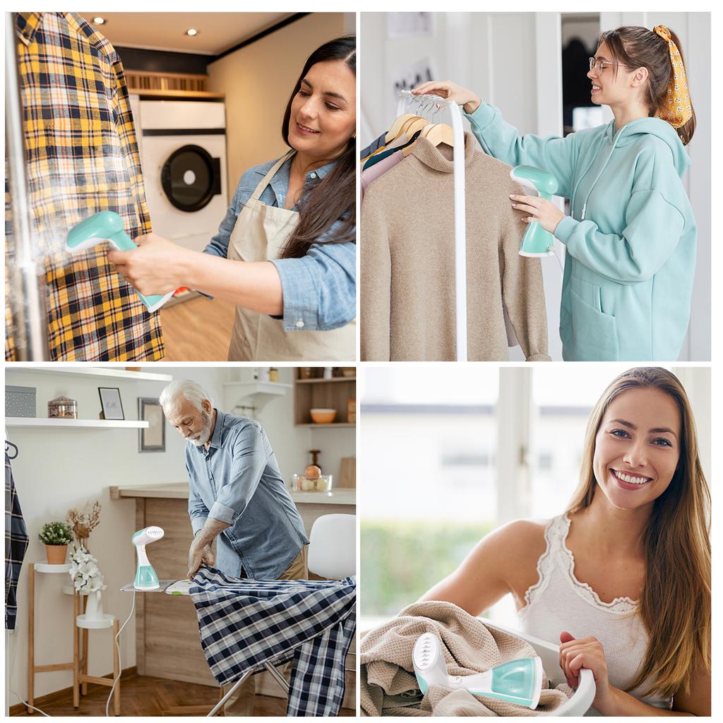 1500 Вт Отпариватель для одежды 2 в 1 Удалитель складок с ткани и Утюг для одежды 35 с Быстрый нагрев 300 мл KTY