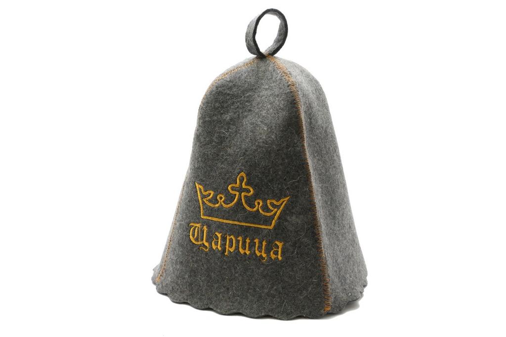 Hat for Sauna and Bath SUNROZ "Queen" Natural Felt Gray (SUN-LA-663)