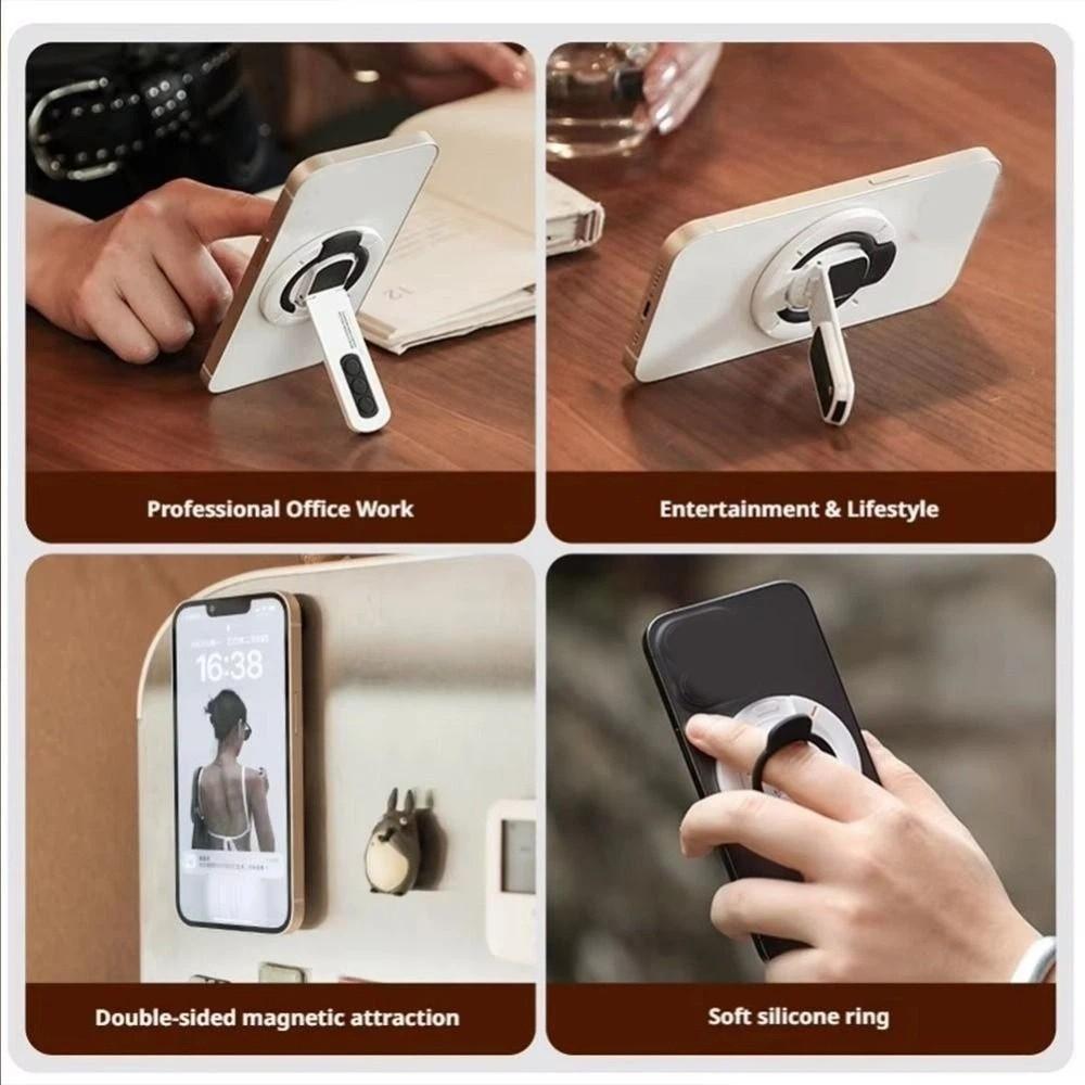 360 Rotatable Magnetic Phone Holder Hands-Free Smartphones Support Bracket Desk Organizer