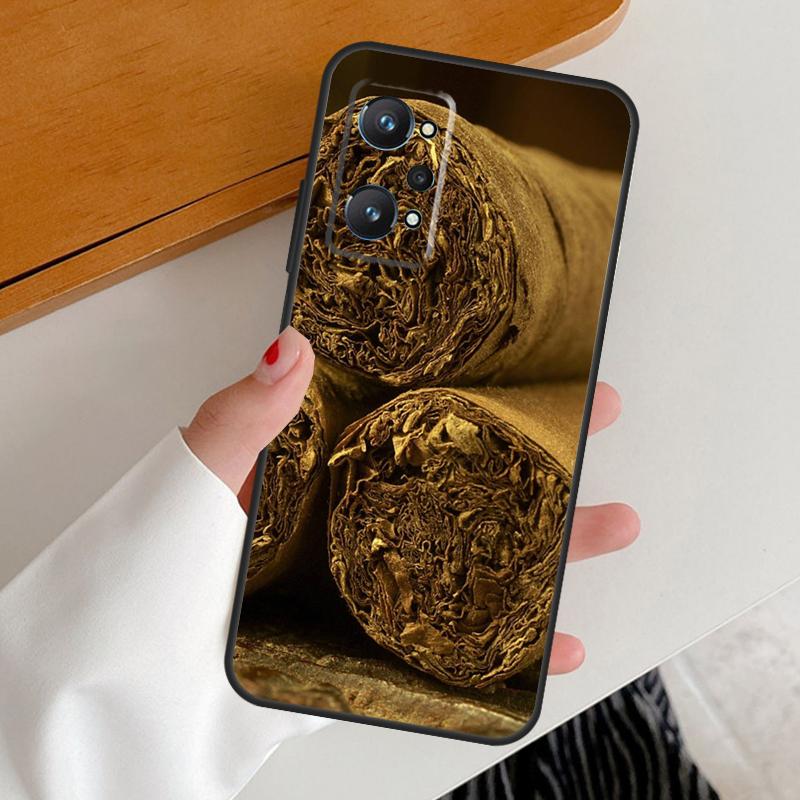 Курение Сигары Для Realme C53 C51 C55 C67 C30 C31 C33 C35 C21Y C25s GT5 9 10 11 12 Pro Plus GT Neo 6 Чехол