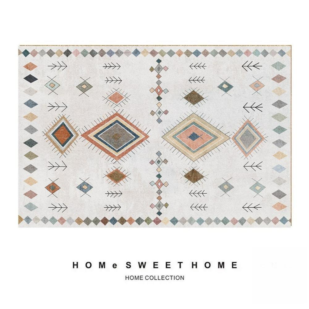 Скандинавский Минималистичный Ковер с Принтом Персидский Красный Ковер Гостиная Домашний Декор Ковер для Дивана Коврик для Спальни Прикроватный Коврик Напольный Коврик для Обеденного Стола