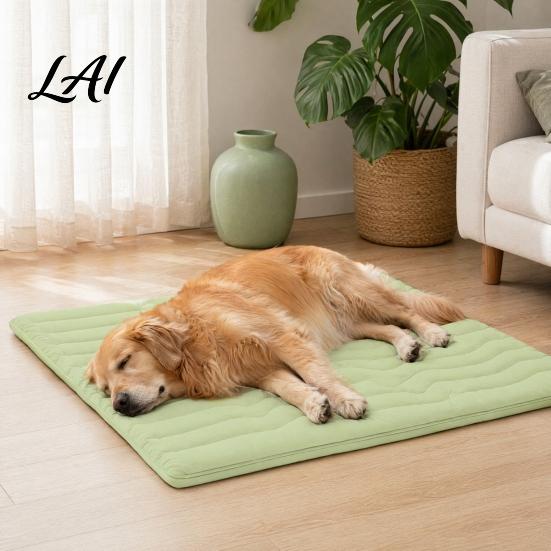 Outdoor Dog Cooling Mat Mat Foldable Portable Pet Pad Crate Soft Resting Pad Multi-Layer for Dogs Cats Indoor Travel Use Lightweight