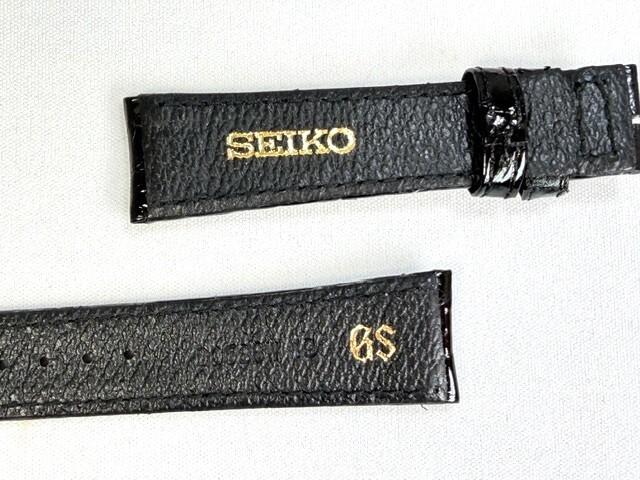 DD58BW SEIKO Grand Seiko 19 мм Кожаный для ремешка, Крокодил, Черный, SBGR002/ 9S51-0010