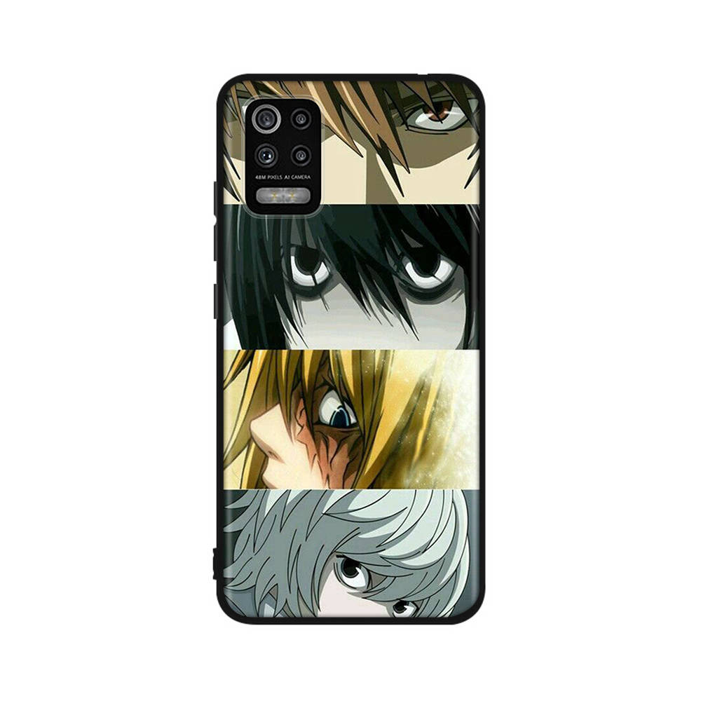Чехол DT40 Anime Death Note для Xiaomi Poco X6 X4 M5 M6 F5 F6 C65 C55 C50 C51 C40 Redmi Note 7 8 14C A3X 13C 12C 11 10A 9C Pro Black Sofe Cover
