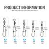 Pin Bearing Fishing Connector Swivel Connector Swivels Interlock Pin Snap Fishing Rolling Connector