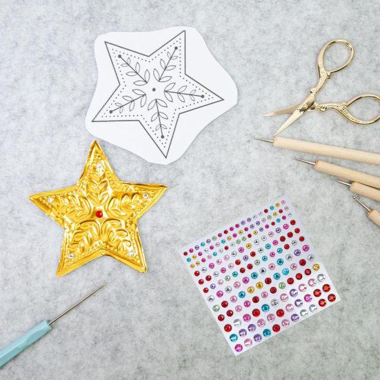 Набор для творчества из фольги Инструменты для тиснения с листами алюминиевой фольги, рулонами проволоки, наклейками, набор для тиснения фольги для рисования, DIY-изготовления, украшения