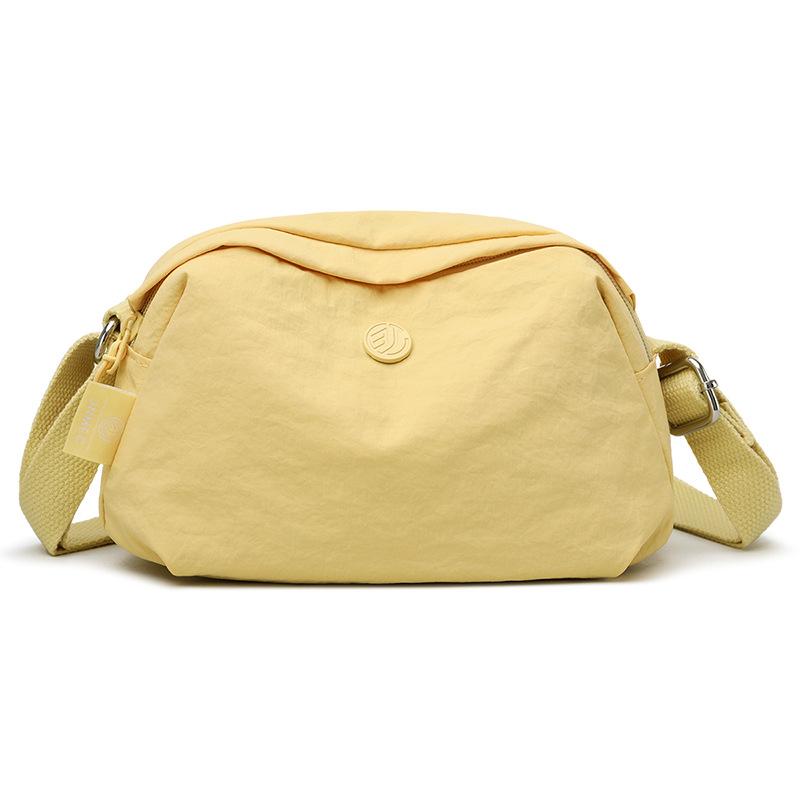 Женская наплечная сумка однотонная сумка кроссбоди водоотталкивающая нейлоновая сумка