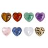 Yousheng Pocket Gem Heart Valentine's Day Gift Gemstone Rocks Polished Crystal Pocket Heart Keepsake for Kids Classroom Exchange Party Favors
