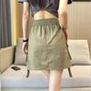 Loose Wide Half Leg Skirts Lace Up Cargo Skirts Fashion Causal Skirts Women  Streetwear