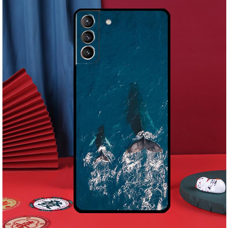 Чехол для телефона 'Плавающий китовый акула в океане' для Samsung Galaxy S24 Ultra S9 S10 S20 S21 S22 Plus S23 FE S25 Ultra Задняя крышка