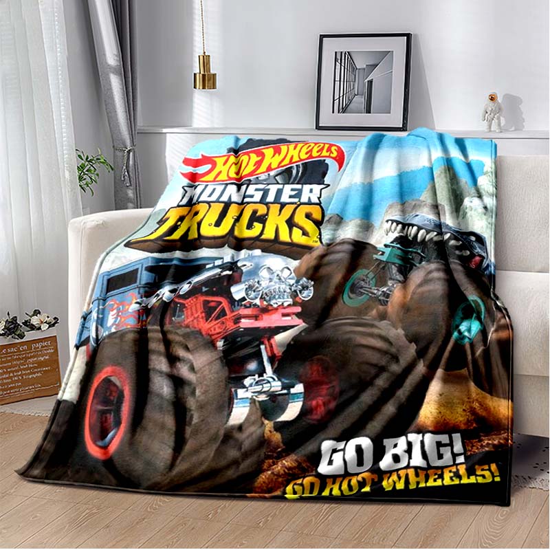 Monster Jam Grave Digger Truck Hot Wheels Диван Одеяло Легкое теплое изоляционное одеяло Кровать Офисный автомобиль наколенники Плед Одеяло
