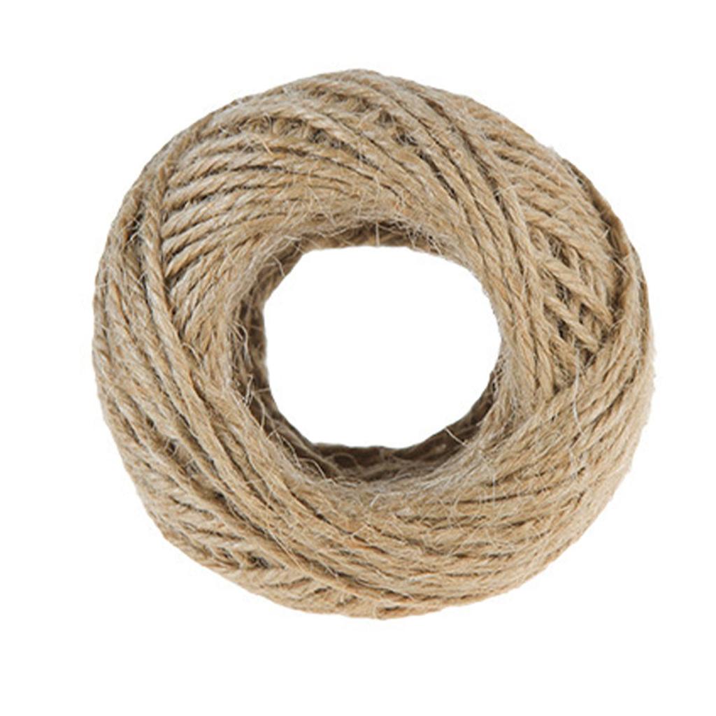 Jute String Rope Multifunctional Vintage Plant Fibre Twine String for Handcraft