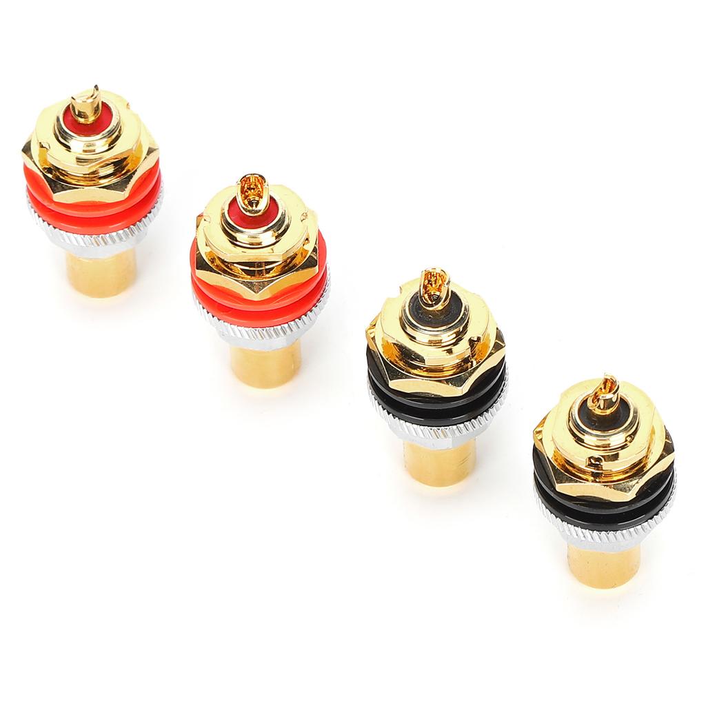 Разъем RCA Monosaudio C401G Чистая медь Позолоченный 24K Разъем RCA гнездовой Клемма