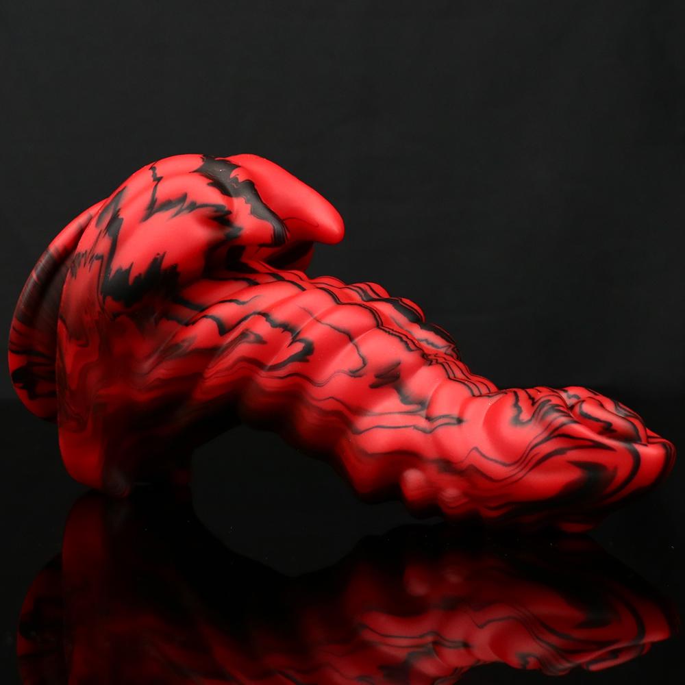 Силиконовый жидкий силиконовый пенис в форме смешанного цвета, имитация пениса в виде животного, секс-игрушки для взрослых, анальная пробка для мастурбации на заднем дворе