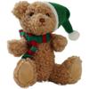 For Desktop Display Plush Bear Decor Christmas Celebration Adorable Plush Bear Ornament Festive Home Decoration
