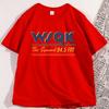 Ретро Радиостанция WSQK Футболка Мужская Женская The Squawk Футболка Повседневная Хлопок Короткий Рукав Круглый Вырез Свободная Футболка Уличная Одежда