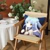 Anime AAngel Beats Cushion Cover Silky Short Plush Invisible Zipper Dustproof Sofa Pillow Case for Home Decor