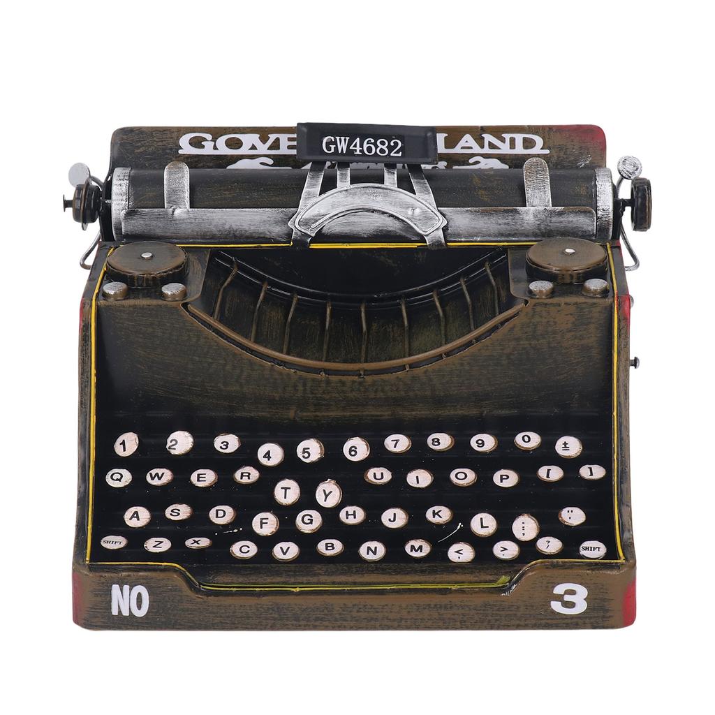 Retro Vintage Typewriter Decoration Sturdy Stylish Retro Typewriter Model Prop for Homes Living