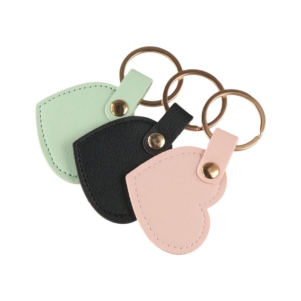Simple Heart Shape Keychain Car Key Holder Colorful Pendant Hanging Accessory