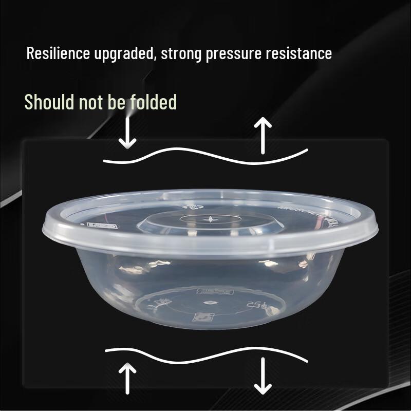 Yishengtong Disposable 150ml Round Meal Box with Lid