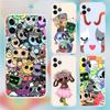 Dandys World Милый чехол для телефона для iPhone 16,15,14,13,12,11 Pro,Max,Plus,X,XS,XR,SE,Mini Прозрачный силиконовый мягкий