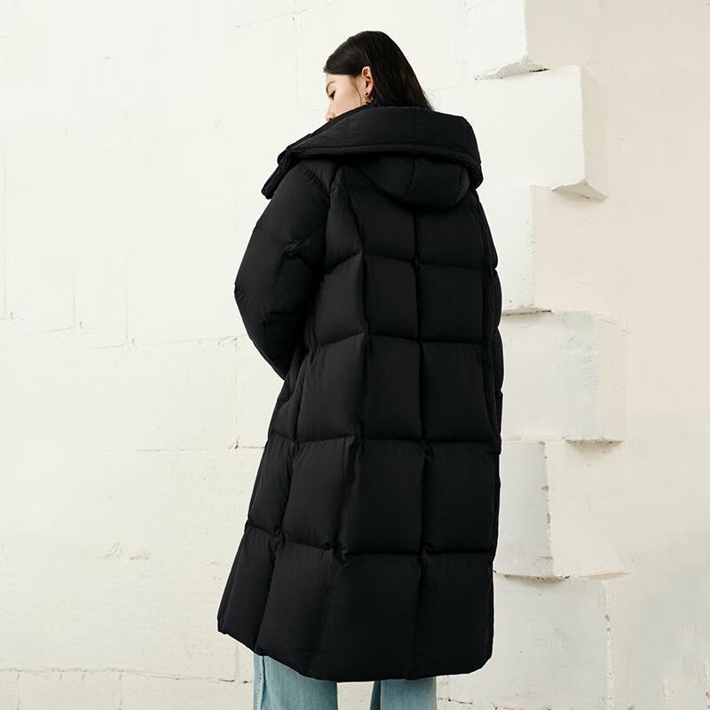 Женский пуховик Aolaiyi 2025 Зима Длинный с капюшоном на утином пуху
