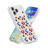 Transparent Crystal Red Heart Pattern Phone Case
