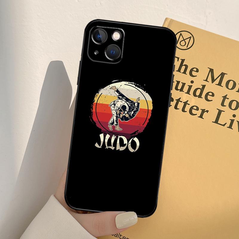 Чехол для телефона с японским боевым искусством Дзюдо для iPhone 16 15 14 13 11 12 Pro Max 13 12 mini XR 16e 15 16 Plus Полное покрытие