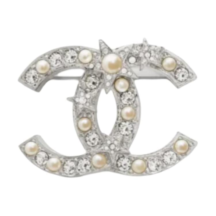 CHANEL Metal Brooches Unisex Silver ABF750 B20575 U0940