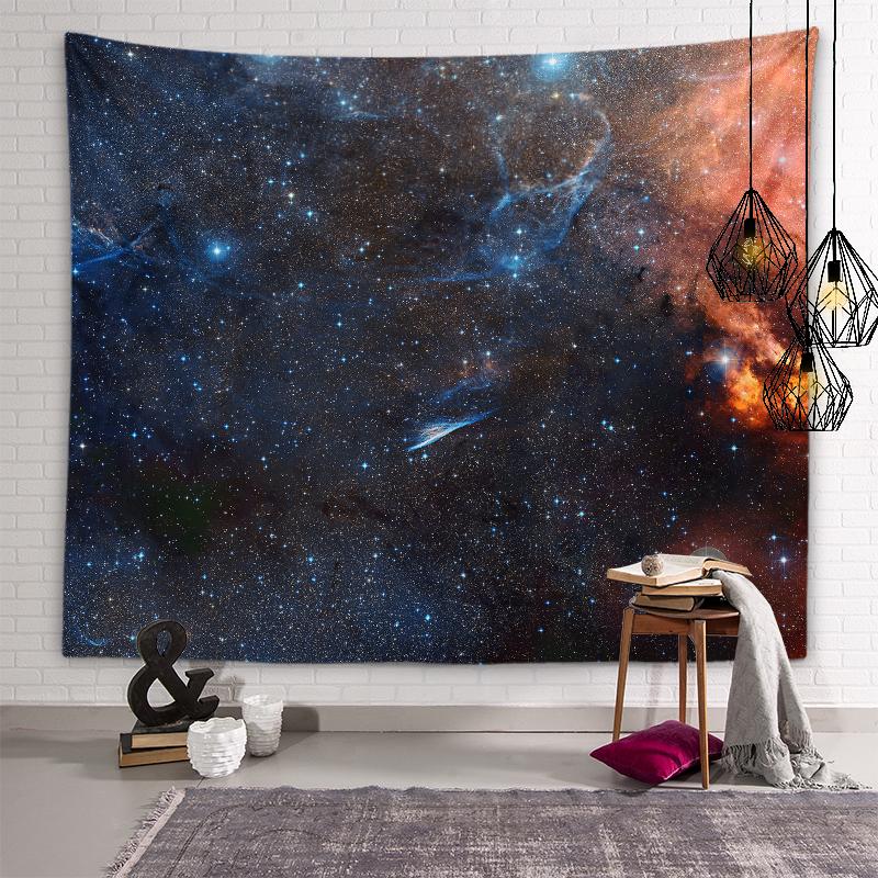 Мечта Звездное небо Гобелен Ночное небо Пейзаж Гобелен Общежитие Эстетическое украшение Гостиная Спальня Украшение дома