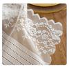 Hollowed Out Embroidered  Table Cover Semi-Sheer Table Doilies Rectangular Lace Tablecloth  Indoor
