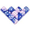 10Pcs Polyhedral Dices Set 6 Sided D6 16mm for DND Props Games Party Accessaries Mixed Color Dices