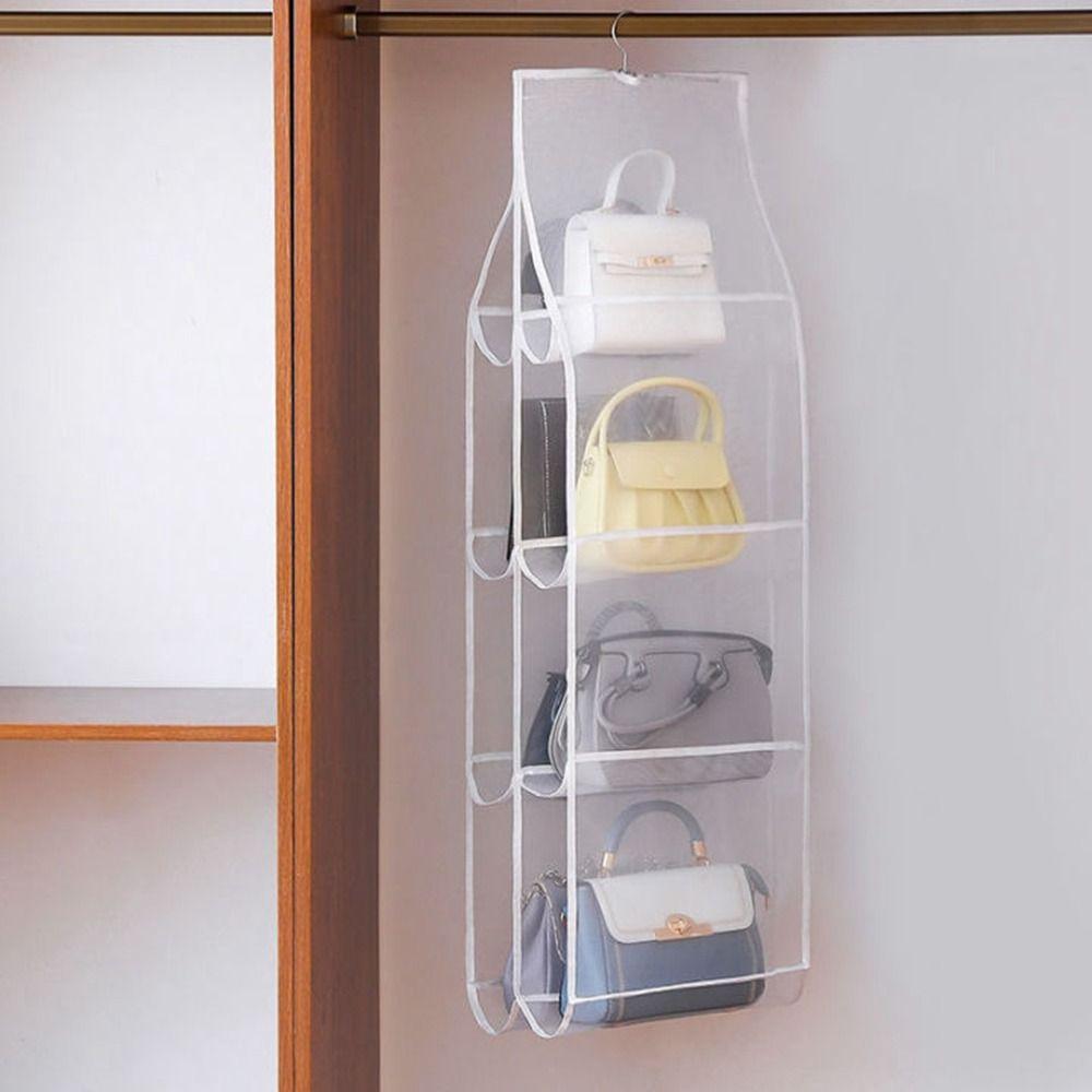 Organizer Space Saving Dust-Proof Bag Storage Rack Handbag Storage Handbag Organizer Sundry Hanger