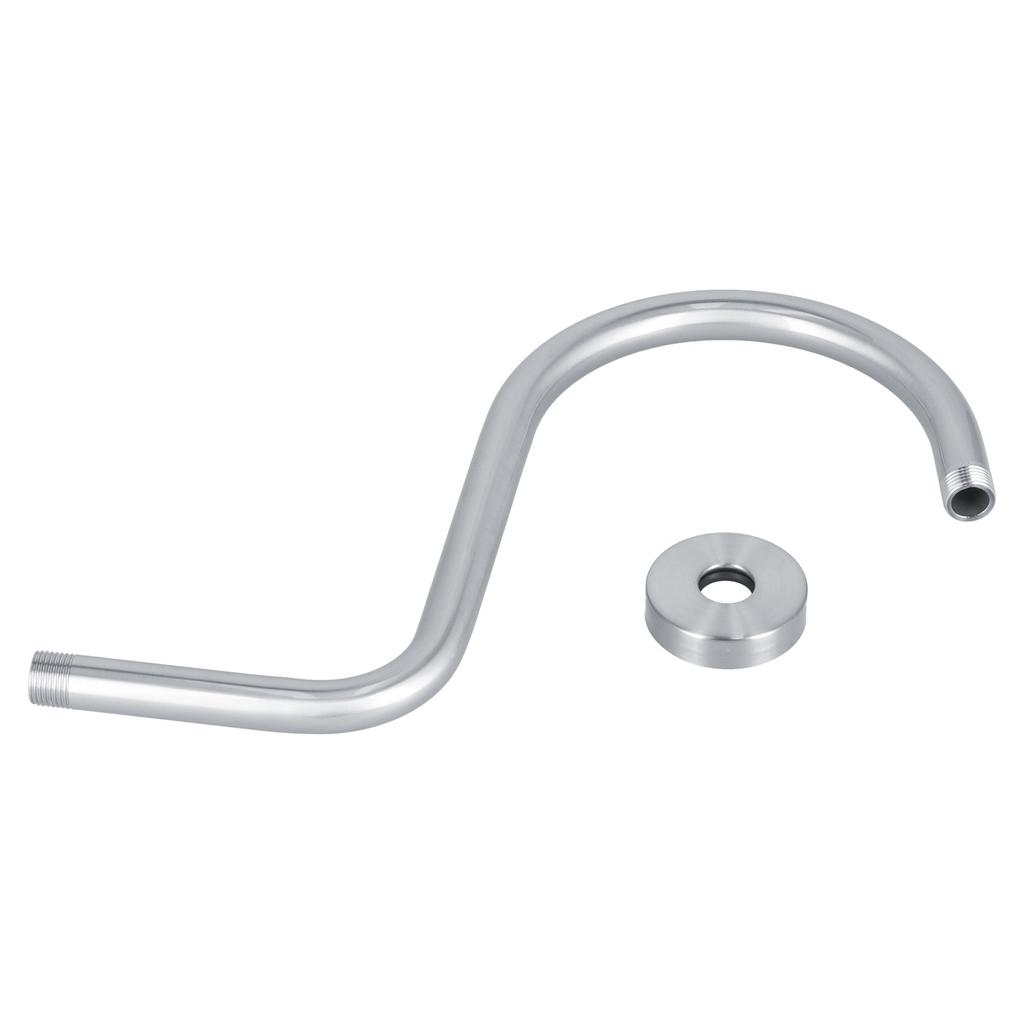 Shower Arm S Shape Gooseneck Stainless Steel Shower Head Extension Arm Bathroom NPT Shower Head Arm