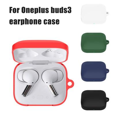 Чехол для OnePlus Buds 3, мягкий силиконовый чехол для наушников с поддержкой Bluetooth, нескользящий защитный чехол для OnePlus Buds 3, пылезащитный