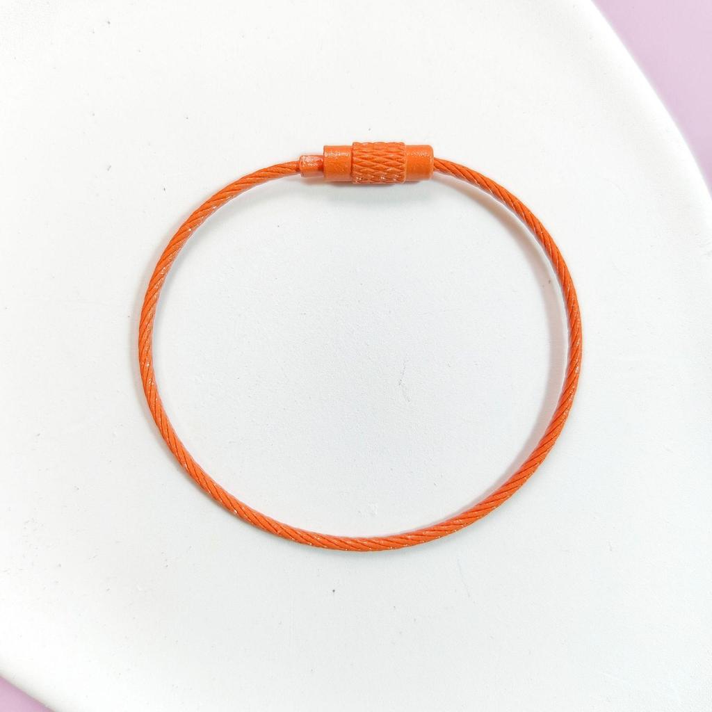 Candy Color Steel Wire Keychain Ring for DIY Jewelry Accessories
