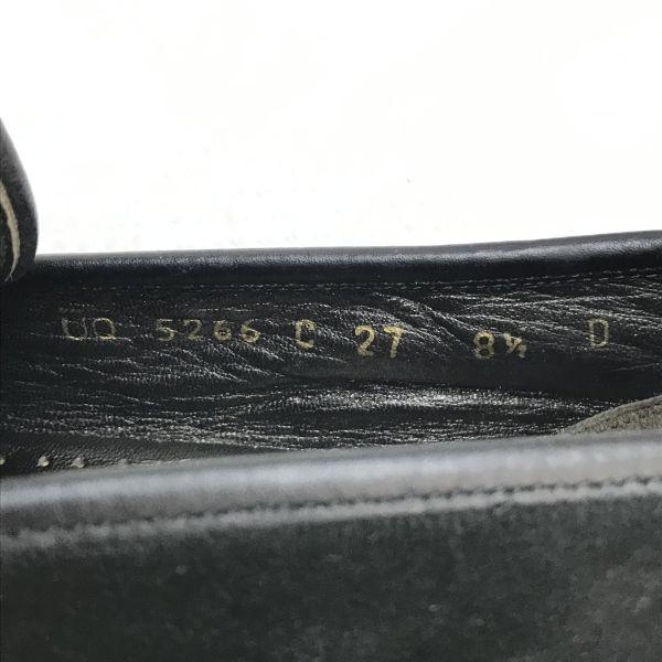 Salvatore Ferragamo СПОРТ Италия Замшевые Кожаные Лоферы Слипоны 8.5D 26.0 Черные Туфли на Грубой Подошве(ИСПОЛЬЗОВАЛ)