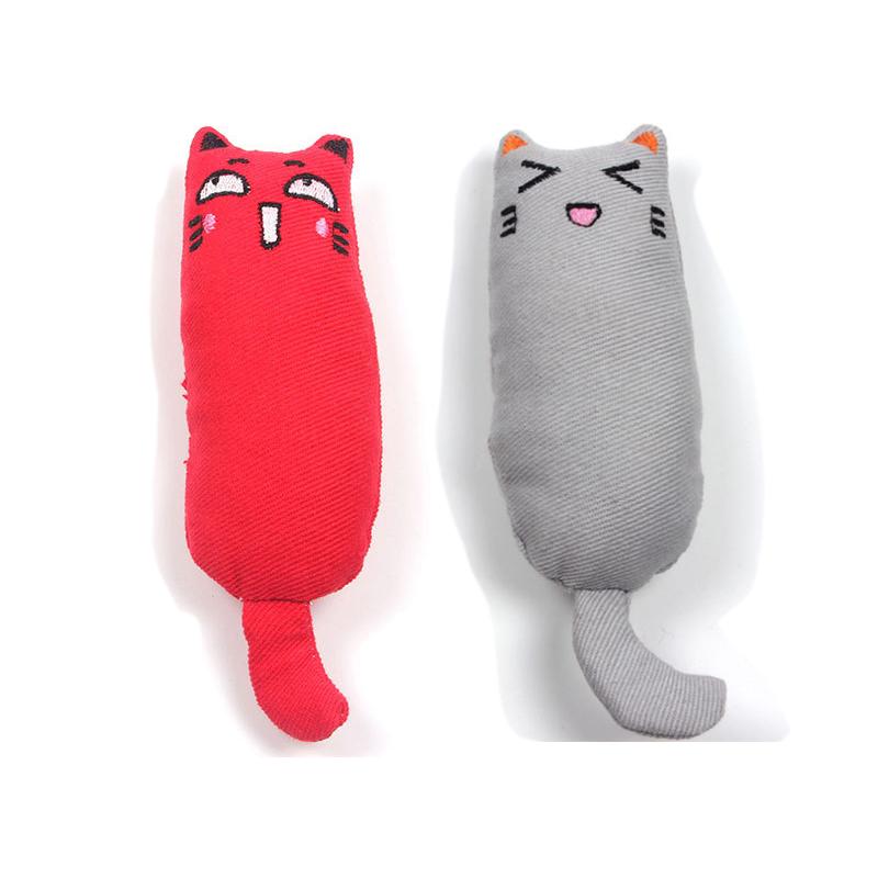 Rustle Sound Catnip Toy Cats Products for Pets Cute Cat Toys for Kitten Teeth Grinding Cat Plush Thumb Pillow Pet Accessories