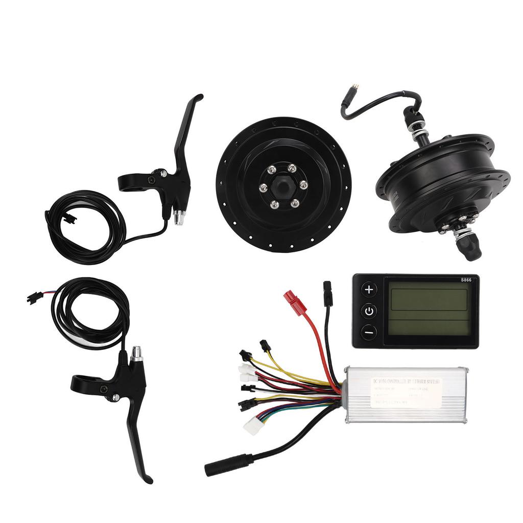 Комплект для переоборудования электровелосипеда 36 В 500 Вт Задний привод Комплект для переоборудования для DIY электровелосипеда Электросамокат Складные велосипеды