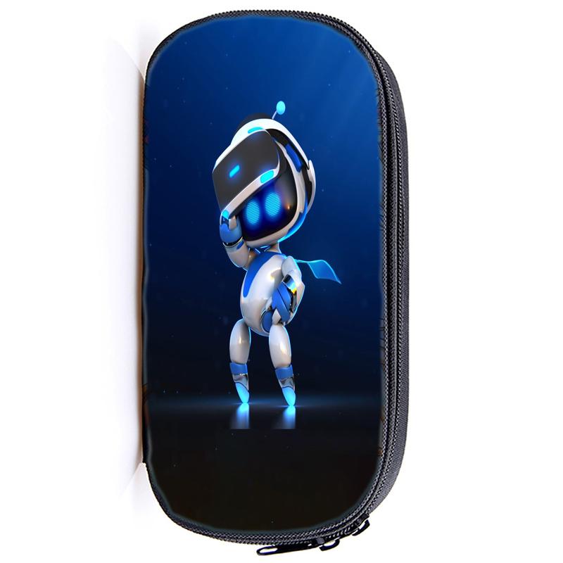 Пенал для карандашей Astro Bot Astronaut с застежкой-молнией, сумка-карандаш, функциональный портативный пенал с застежкой-молнией, канцелярские принадлежности для студентов