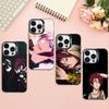 R-Rin Matsuoka Чехол для телефона Для iPhone17,16,15,14,13,12,Pro Max Черный Цветной Чехол для телефона