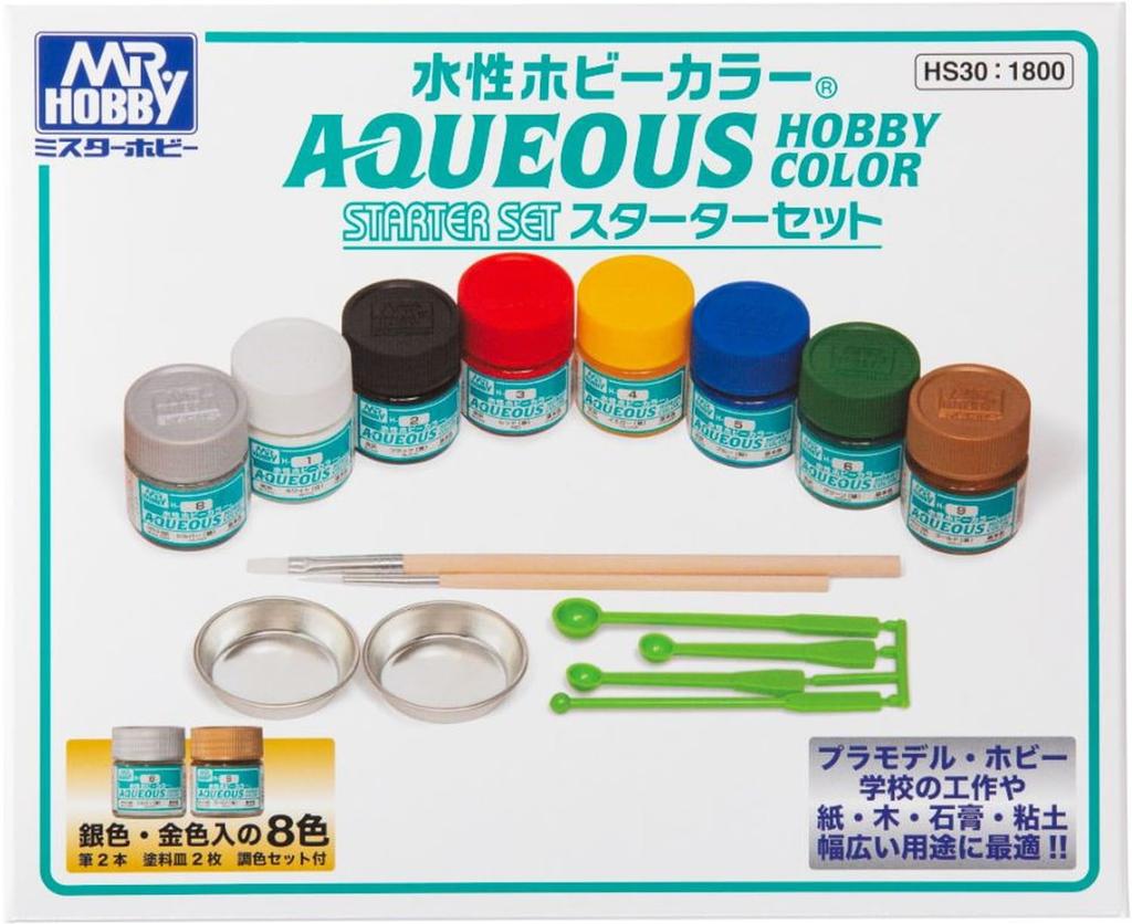 GSI Creos Набор модельных красок Hobby Color Starter HS30 на водной основе,