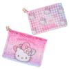 Sanrio Flat Pouch Set of 2 Kitty 50th The Fashionable Ribbons Hello Kitty 343978 (Hello Birthday)