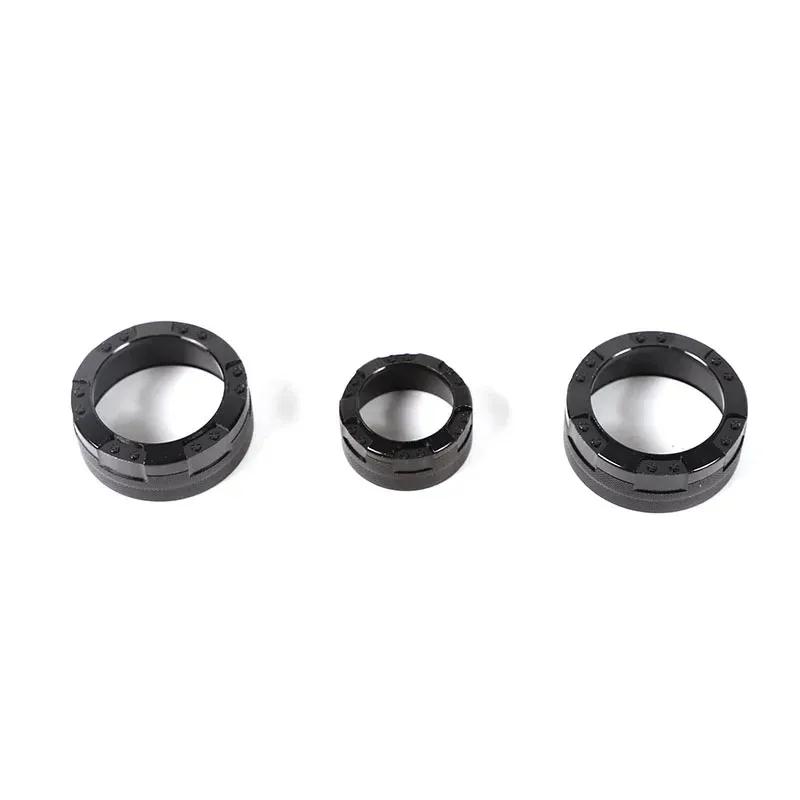 For -2026 Toyota GR Supra A90 Aluminum Alloy Black Car Air Conditioning Volume Knob Ring Cover Trim Interior Car Accessories