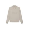 Поло Essentials FW22 с длинным рукавом с принтом в виде букв, женское поло, серое FOG-FW22-107