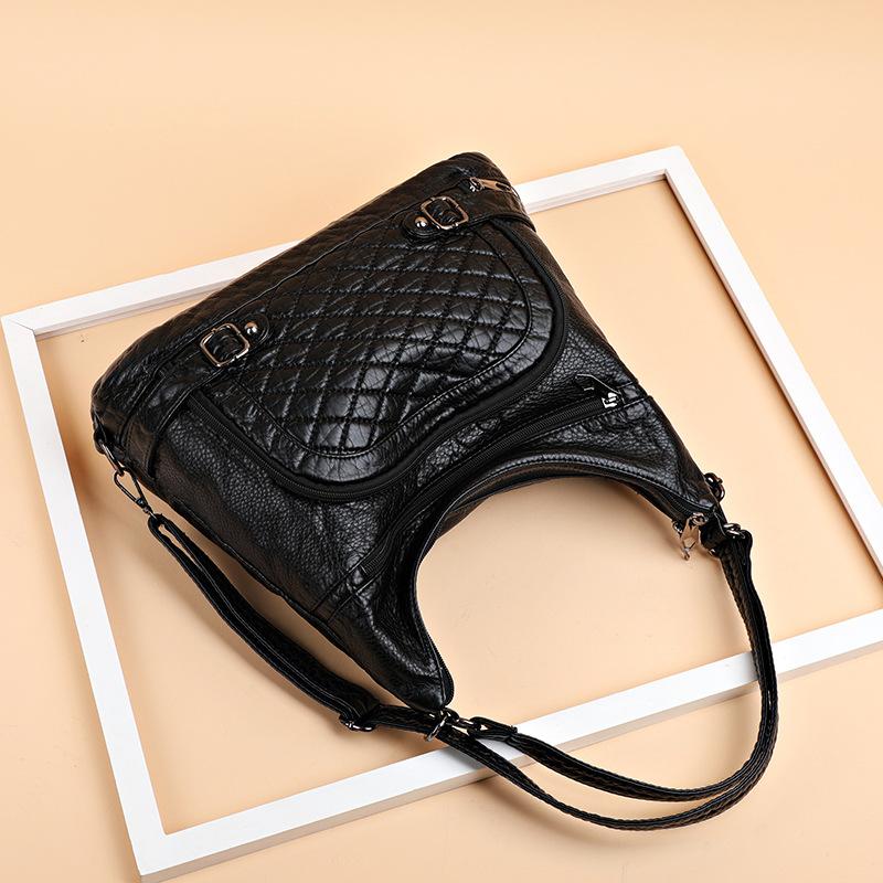 Женская сумка весна-лето переносная сумка через плечо большая вместимость женская ретро-текстурная сумка