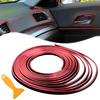 16ft/5M Car Interior Door Gap Edge Line ert Molding Trim Decor Strip + Tool