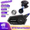 BT18 Рулетка Колесо Вращение Управление Мотоциклетный Шлем Гарнитура Bluetooth 5.3 Беспроводные Наушники Наушники IP67 Водонепроницаемость