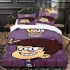 Cartoon The Loud House 3D Printed Bedding Set Duvet Cover Pillowcase Single/Twin/Full/Queen Size Bedroom Decor