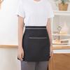 Половинный фартук официанта, водонепроницаемый маслостойкий, большие карманы, регулируемый ремень, мужской, женский, кухонный, шеф-повар, кафе, ресторан, пекарня, цветочный магазин, рабочий фартук для бариста
